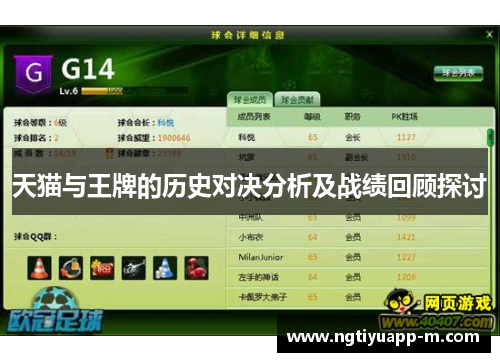 天猫与王牌的历史对决分析及战绩回顾探讨